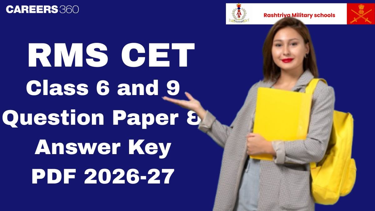 RMS CET Class 6, 9 Question Paper 2026-27 PDF Download